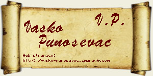 Vasko Punoševac vizit kartica